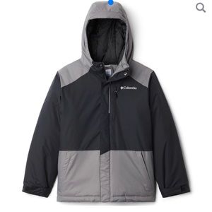 Columbia Boys' Lightning Lift Waterproof Insulated Winter Jacket - Black/Gray